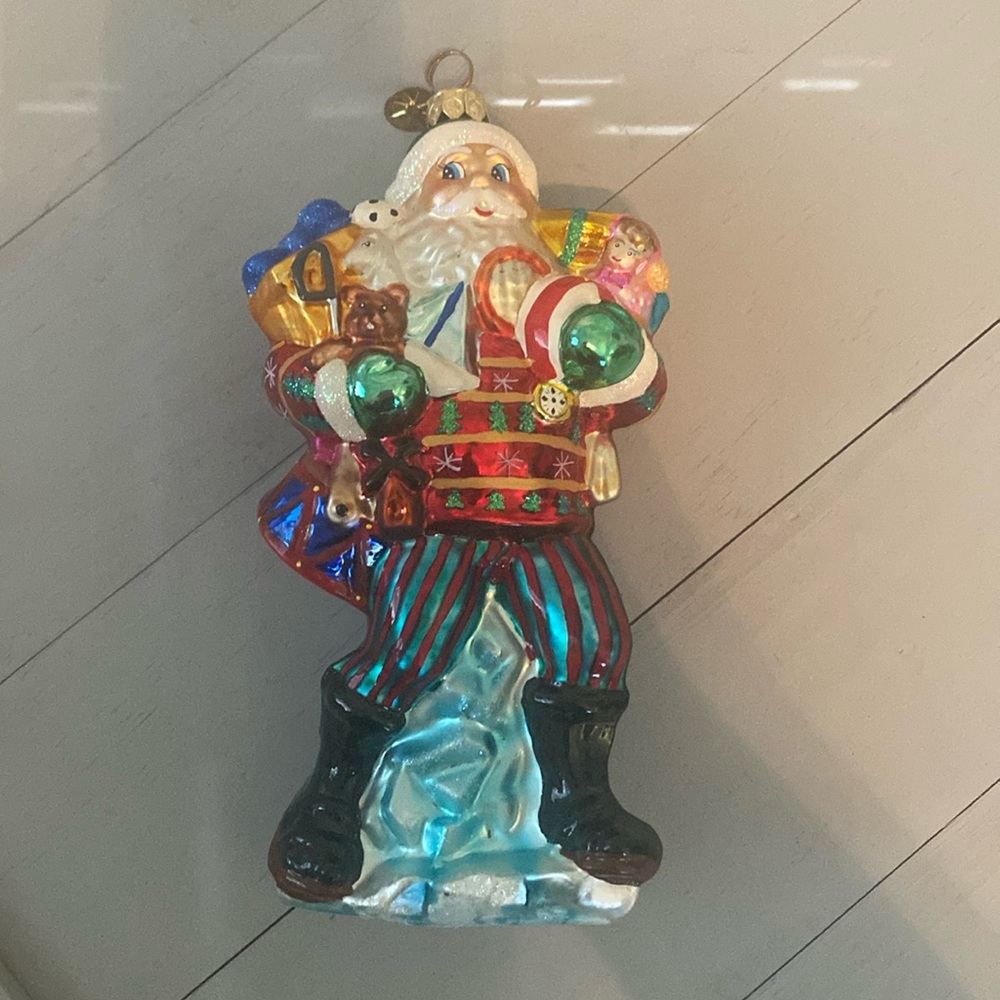 Christopher Radko Santa with gifts